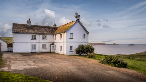 The of exterior of Doyden House, home to Carnweather, Mouls, Rumps and Conor, Cornwall
